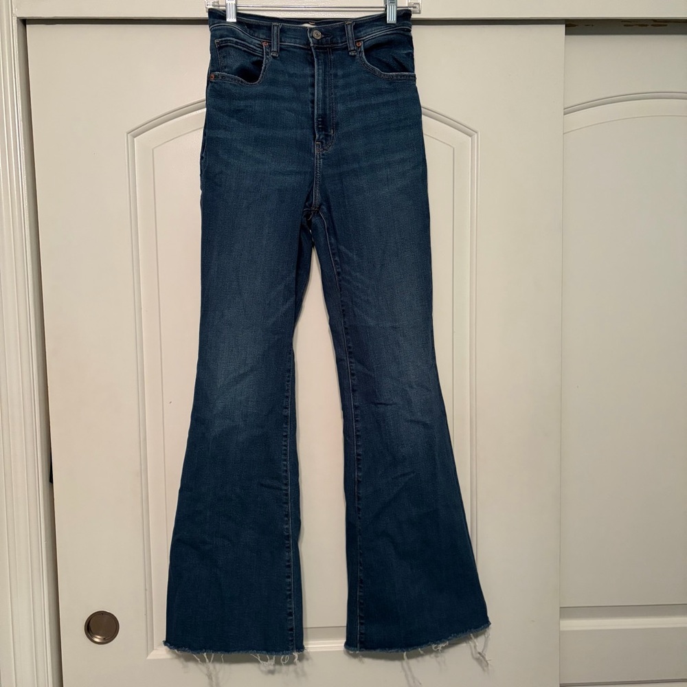Abercrombie & Fitch Dark Blue Flare Jeans